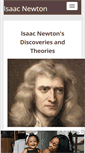 Mobile Screenshot of isaacnewton.org