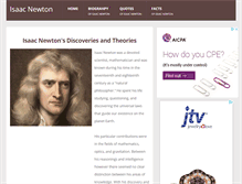Tablet Screenshot of isaacnewton.org